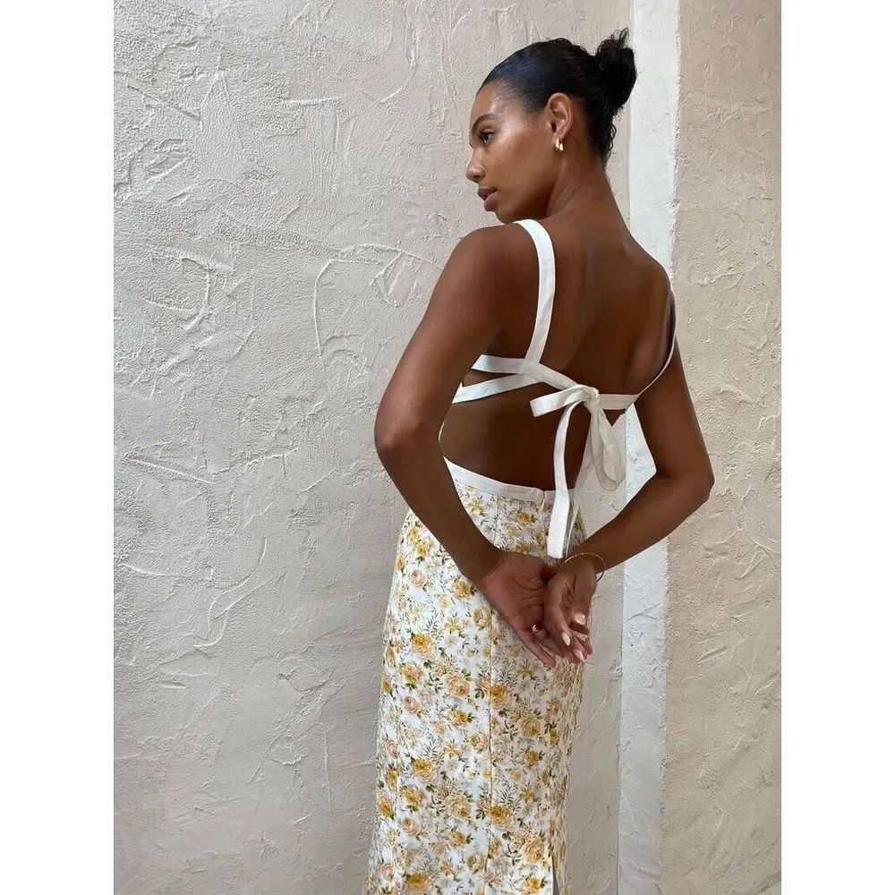 Anthropologie Significant Other Sleeveless Floral Maxi Dress - Picture 10 of 14